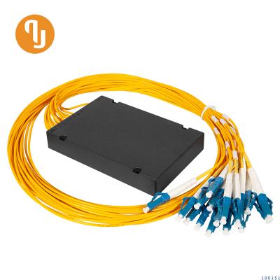 Singlemode G657A cable Optical PLC Splitter 1x16 plc splitter ABS type PLC fiber optic splitter box