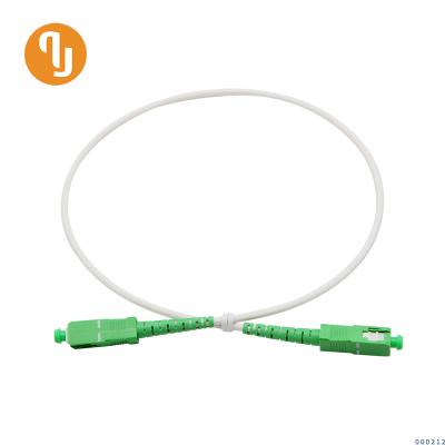 SC/APC-SC/APC_SM_SX_9/125μm_3.0mm SC SM SX Optic Patch Cord (White cable)