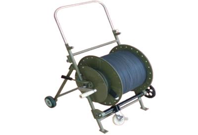 H03-400w Metal Translation Outdoor Field Deployable Optical Cable Patch Cord Drum Reel Roller